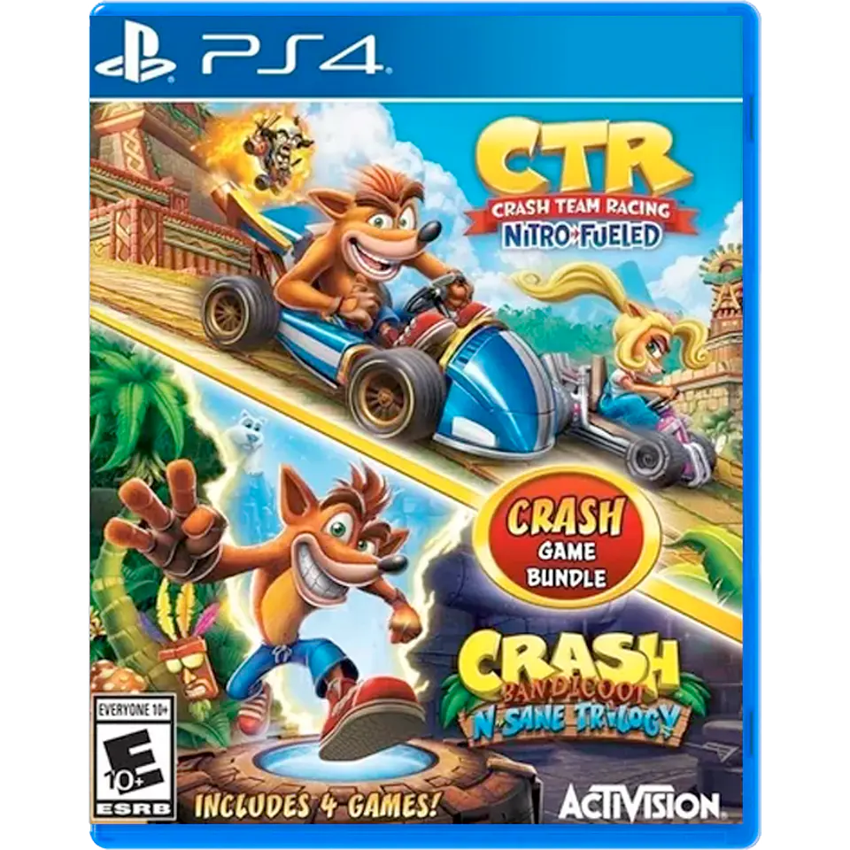 Crash trilogy + Crash team racing 1