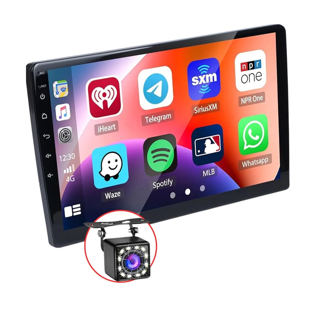 Pantalla Para Carro Tactil 9¨ + Camara Trasera 2 DIN 1