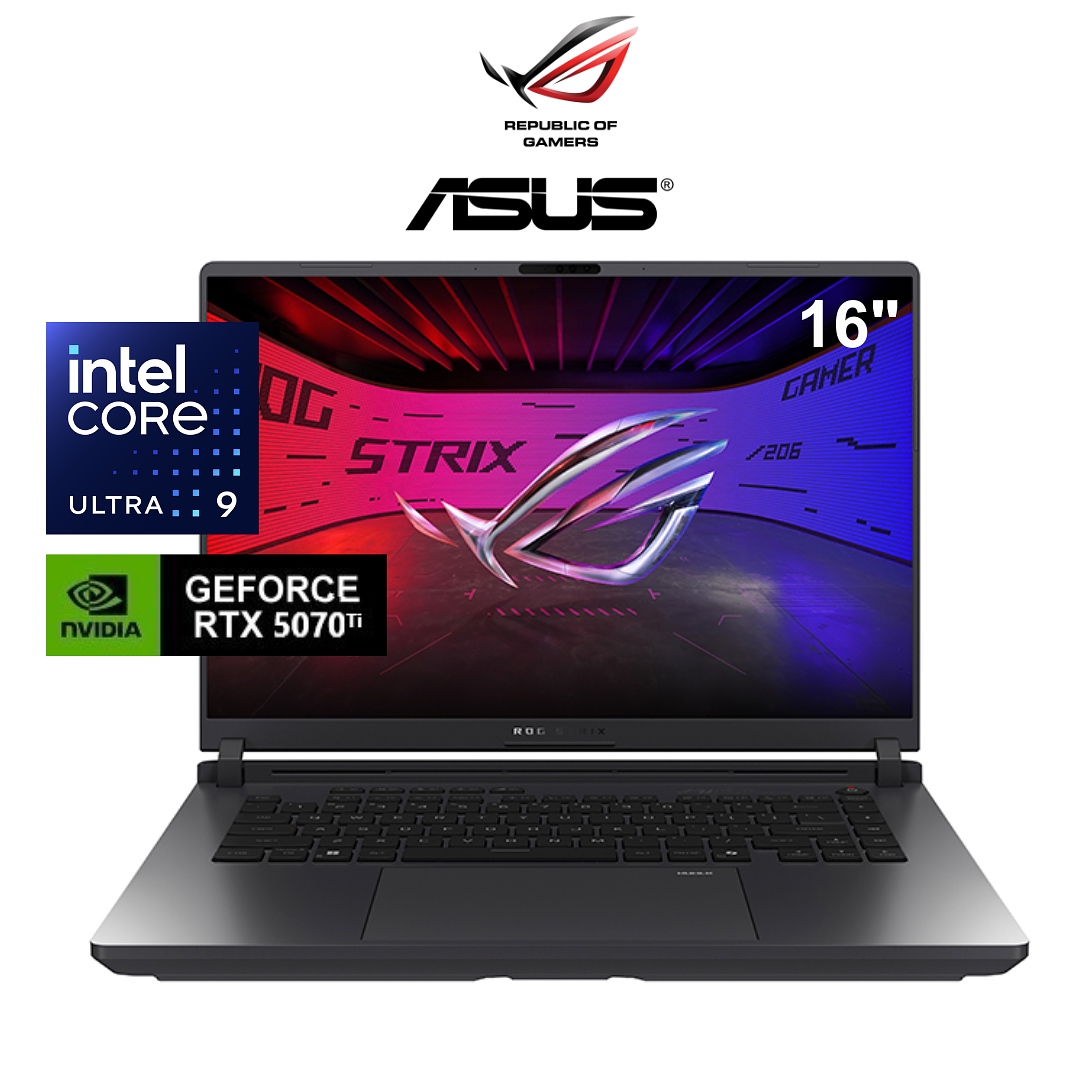 LAPTOP ASUS ROG STRIX / CORE ULTRA 9 / 16 GB DDR5 / 1 TB / RTX 5070 Ti 12 GB 1