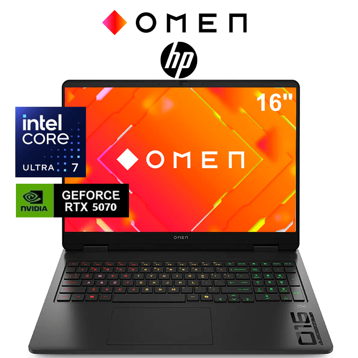 LAPTOP HP  OMEN MAX / CORE ULTRA 7 255HX 5 / 32GB DDR5 / 1 TB / RTX 5070 8 GB 1