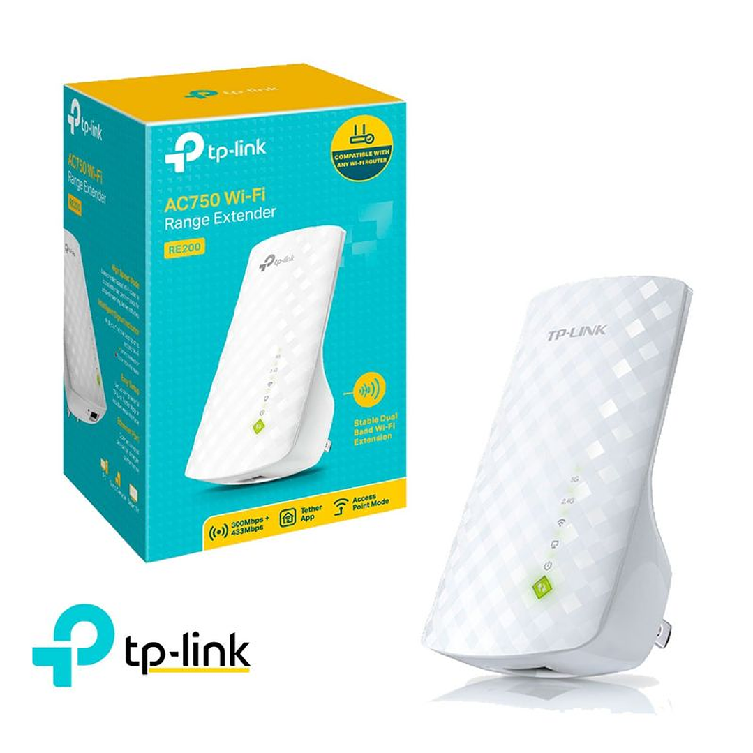 TP-Link Extensor De Señal RE200 Wi-fi 5 GHz 2,4 GHz AC750 1