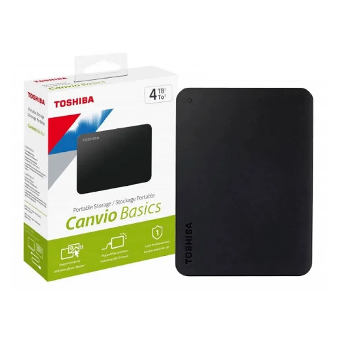 DISCO EXTERNO TOSHIBA CANVIO BASICS 4TB 2.5'' 1