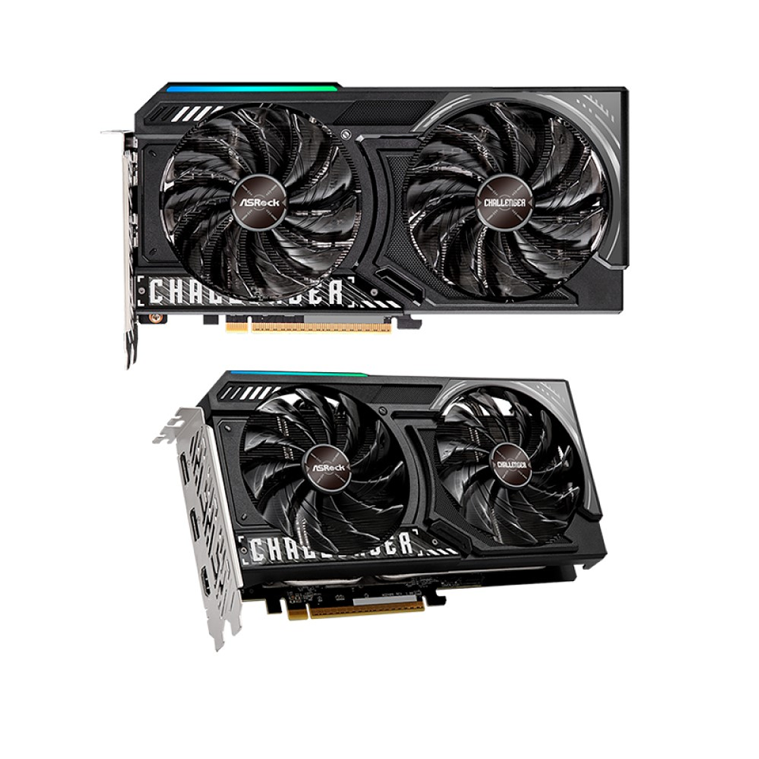 TARJETA DE VIDEO ASROCK RX 9060 XT CHALLENGER / 8GB GDDR6 / 128 BITS 2