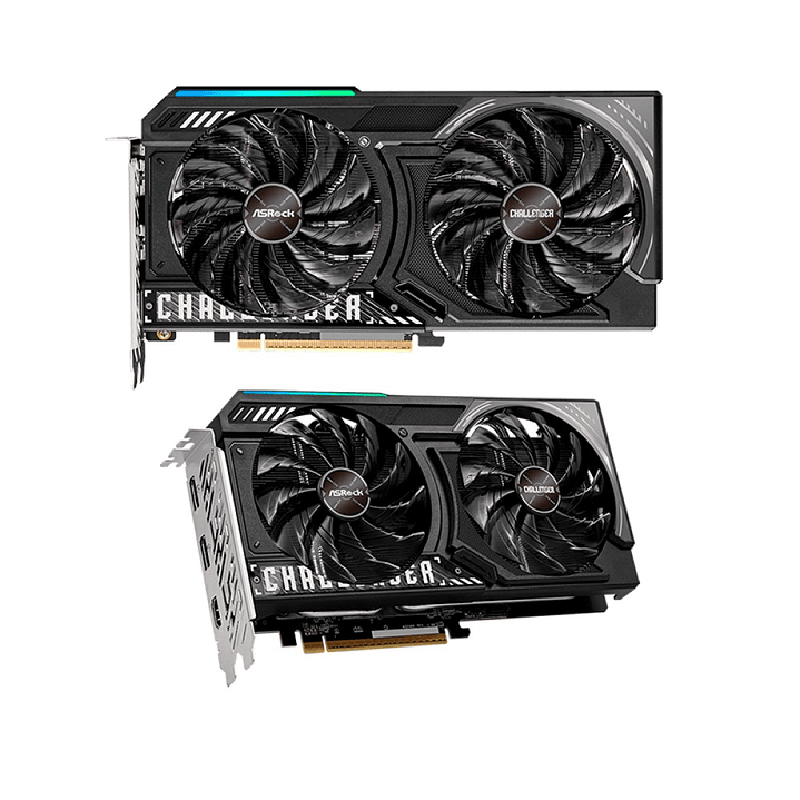 TARJETA DE VIDEO ASROCK RX 9060 XT CHALLENGER / 8GB GDDR6 / 128 BITS 2