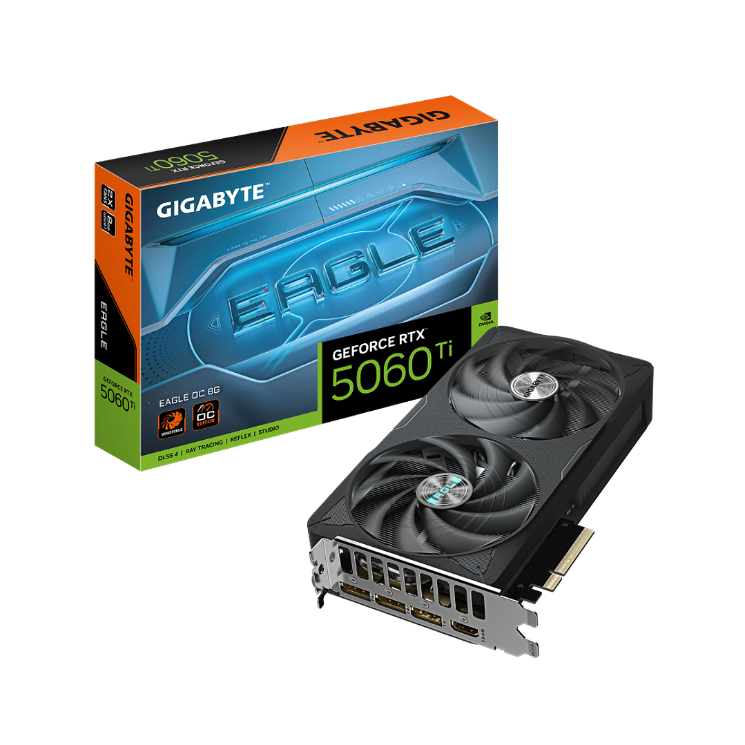 TARJETA DE VIDEO GIGABYTE NVIDIA RTX 5060 Ti EAGLE / 8GB GDDR7 / 128 BITS 1