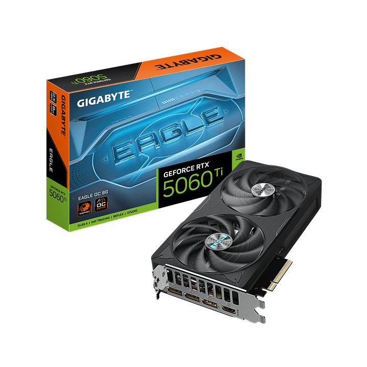 TARJETA DE VIDEO GIGABYTE NVIDIA RTX 5060 Ti EAGLE / 8GB GDDR7 / 128 BITS 1
