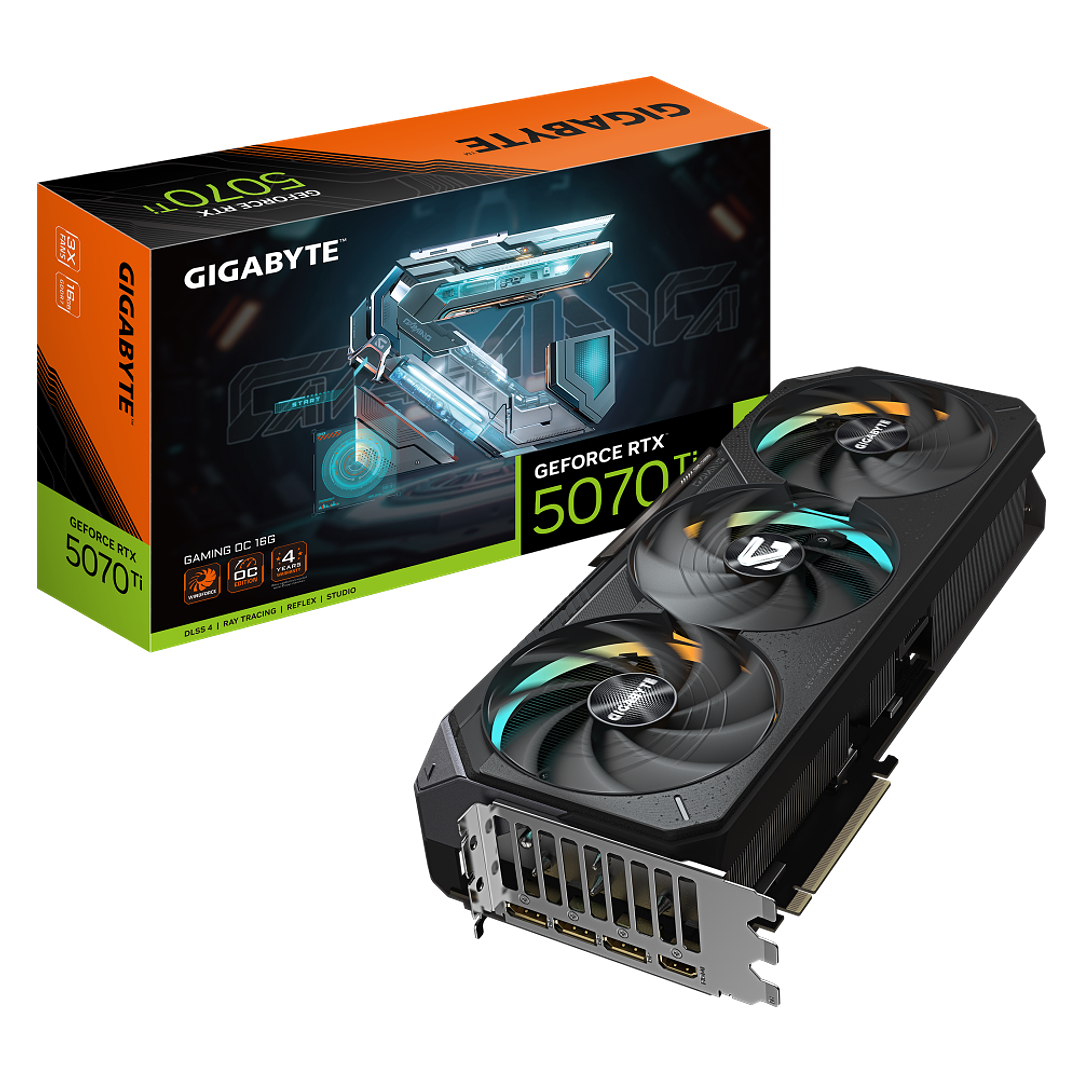 TARJETA DE VIDEO GIGABYTE RTX 5070 Ti GAMING / 16GB GDDR7 / 256 BITS 1