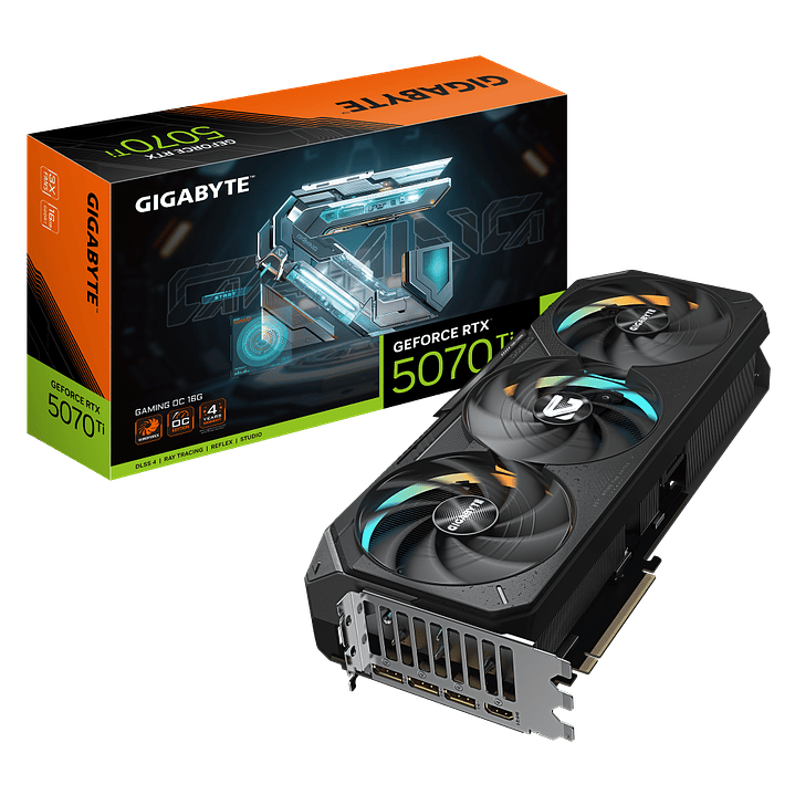 TARJETA DE VIDEO GIGABYTE RTX 5070 Ti GAMING / 16GB GDDR7 / 256 BITS 1
