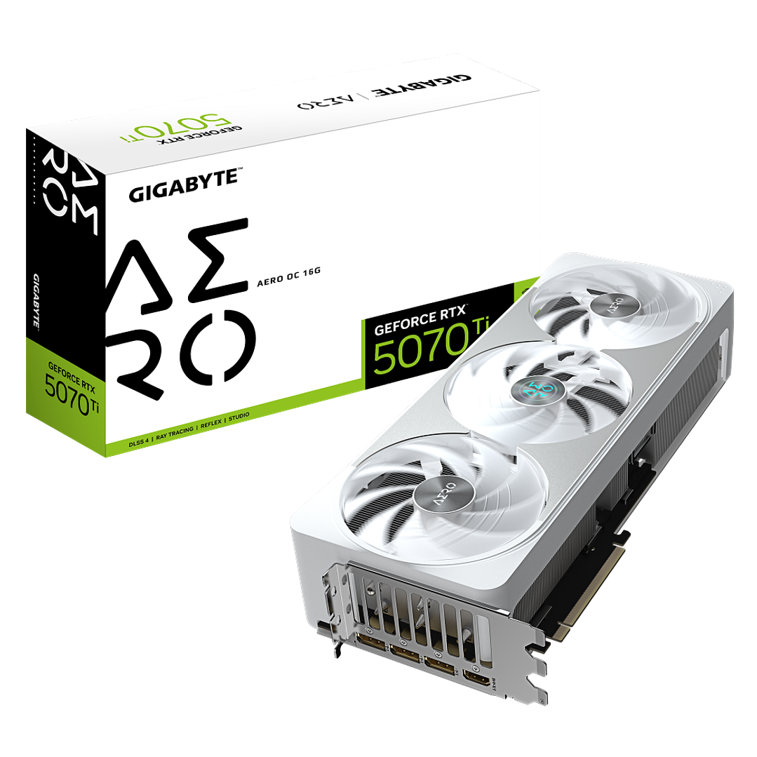 TARJETA DE VIDEO GIGABYTE NVIDIA RTX 5070 Ti AERO / 16GB  GDDR7 / 256 BITS 1