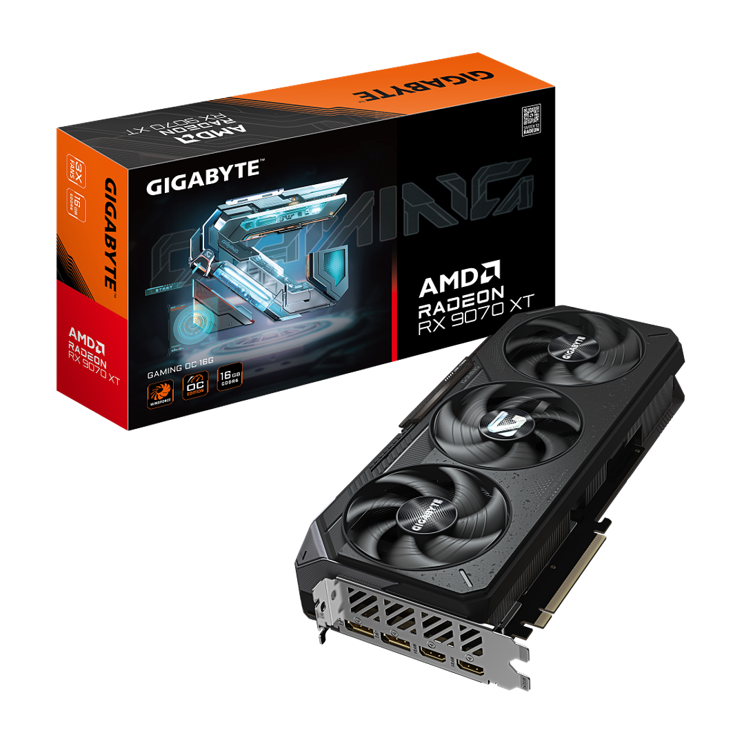 TARJETA DE VIDEO GIGABYTE AMD RX 9060 XT / 8GB GDDR6 / 128 BITS 1