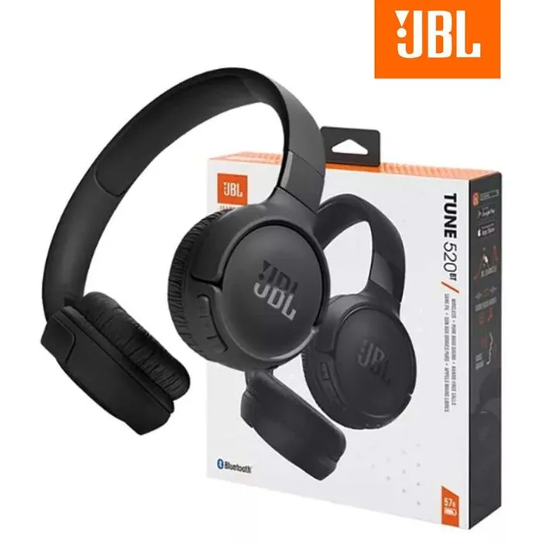 Audifono JBL 520 Bluetooth 5.3 Negro 57 horas de reproduccion 1