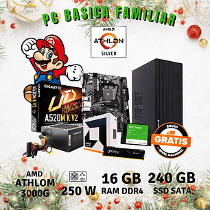 PC FAMILIAR (AMD AHTLOM 3000G / 16GB DDR4 / SSD 256 GB)