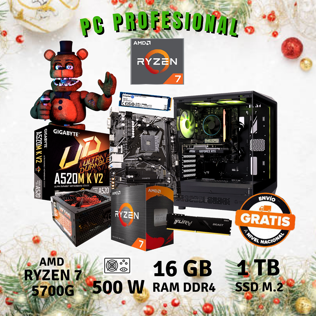 PC PROFESIONAL  (AMD RYZEN 7-5700G / 16 GB DDR4 / SSD 1 TB) 1