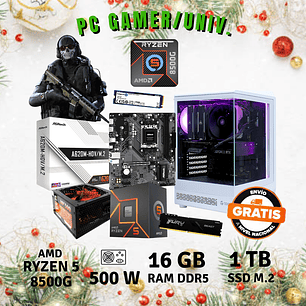 PC GAMER UNIVERSITARIO  (AMD RYZEN 5-8500G / 16GB DDR5 / SSD 1 TB)
