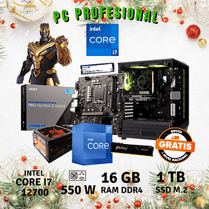 PC PROFESIONAL / CORE I7 12700 / 16 GB DDR4 / 1 TB GB M.2