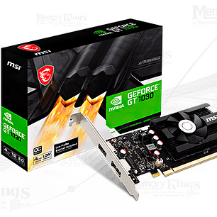 TARJETA DE VIDEO MSI NVIDIA GeForce GT 1030 4GD4 LP OC, 4GB DDR4, 64-bit