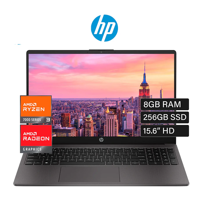 NOTEBOOK HP RYZEN 3/﻿8GB DDR4/256 GB 1