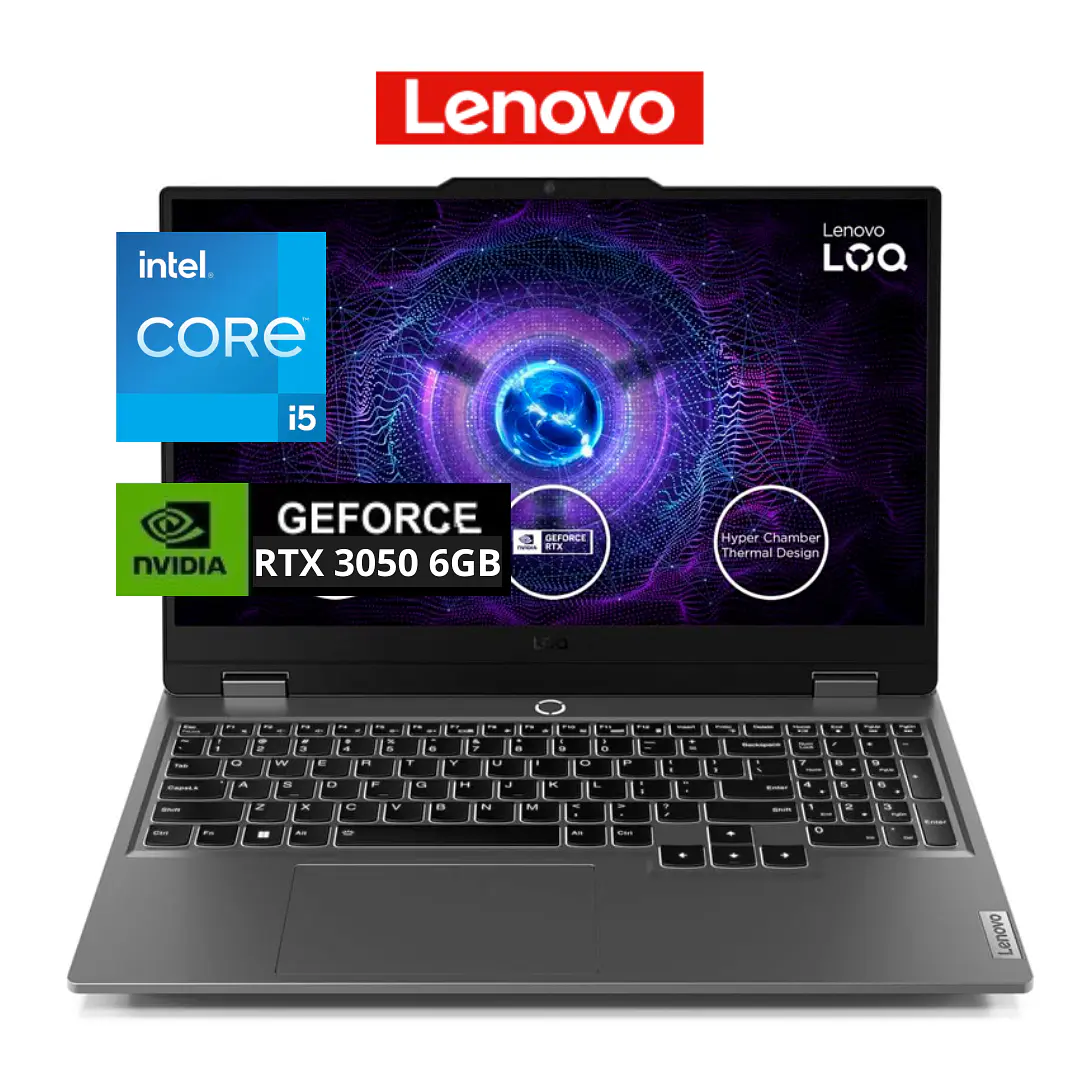 LAPTOP LENOVO LOQ 15IAX9 / Core i5-12450HX / 8GB DDR5 / 512 GB 1