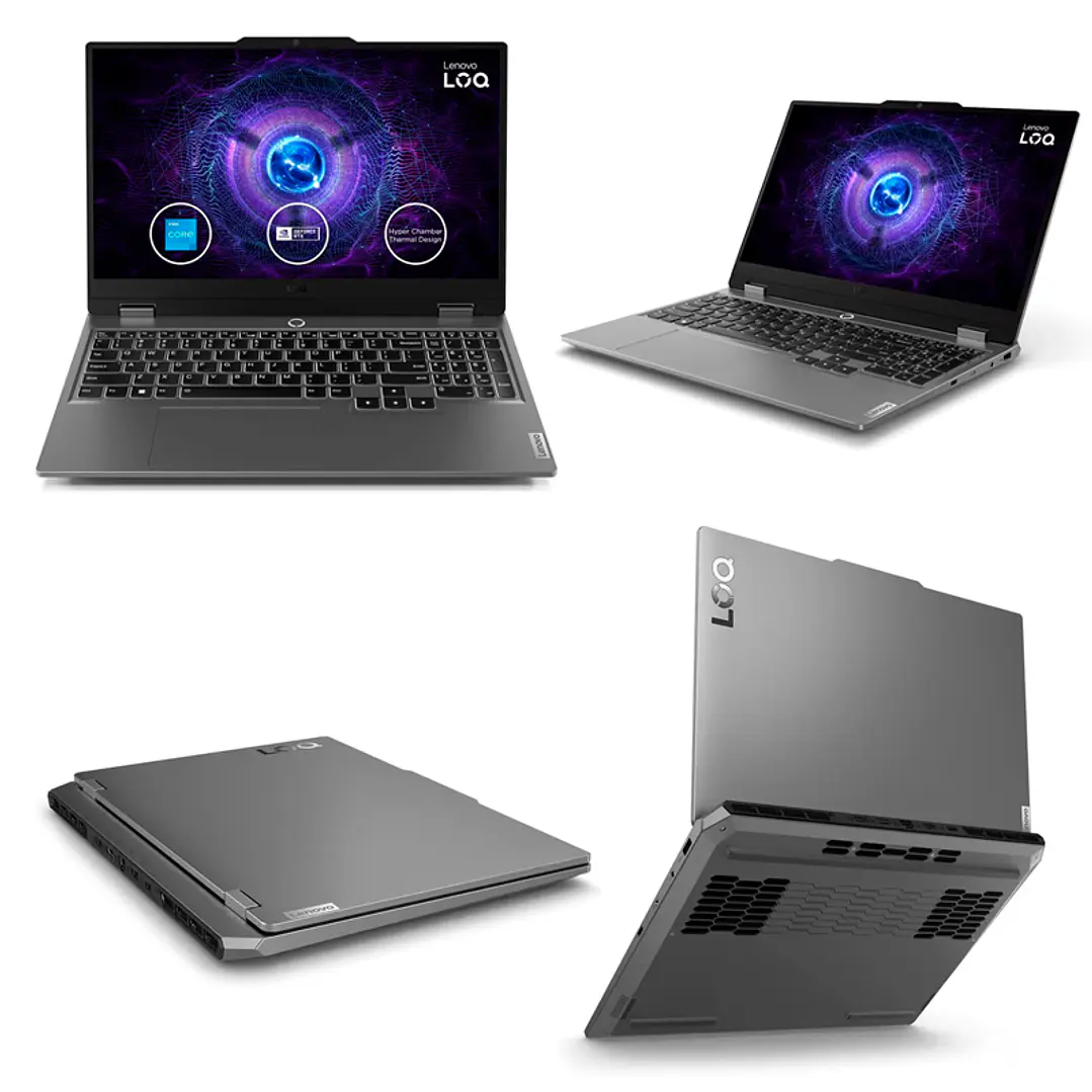 LAPTOP LENOVO LOQ 15IAX9 / CORE i5 12450HX / 8GB DDR5-4800MHz / 512 GB 2