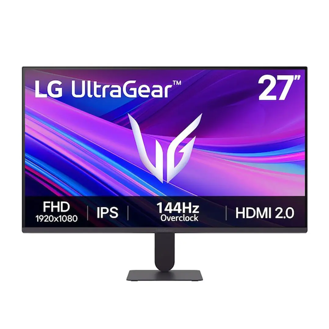 Monitor LG 27G411A-B, 27/FHD/IPS/144Hz/HDMI/DP/USB/Headphones-out (3-polos, Solo Sonido) 1
