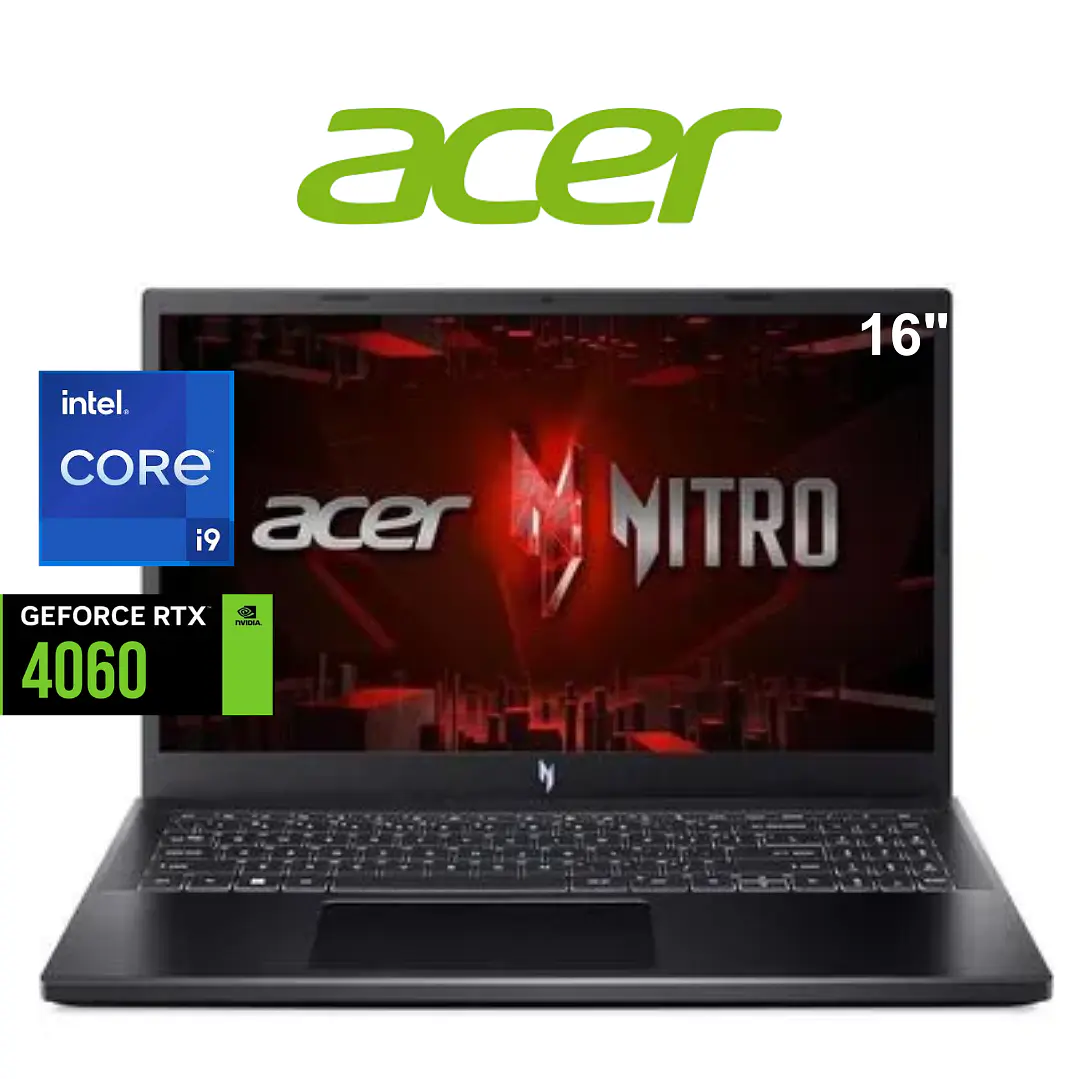 LAPTOP GAMING ACER NITRO V 15 ANV15-51-93PU / Core i9-13900H /  16GB DDR5 / RTX 4060 8GB / 512GB 1