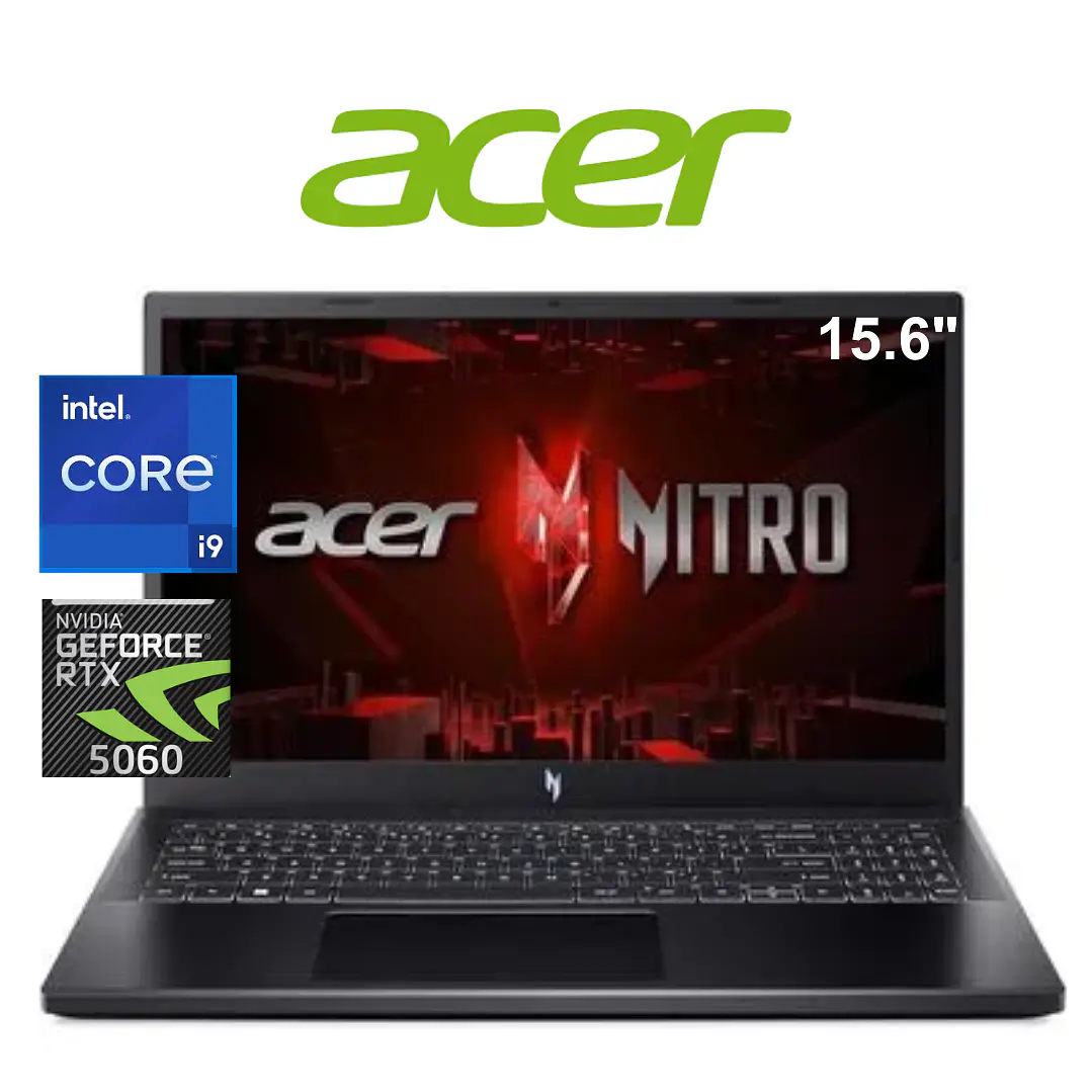 LAPTOP GAMING ACER NITRO V 15 ANV15-52-98KV / Core i9-13900H / 16GB DDR4 / RTX 5060 8GB / 1TB 1
