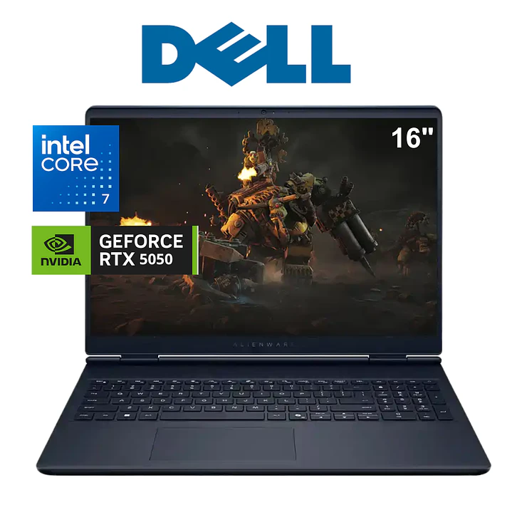 Laptop DELL alienware gaming AC 16250/ Core 7-240H/ 512 GB - 16 GB DDR5  1