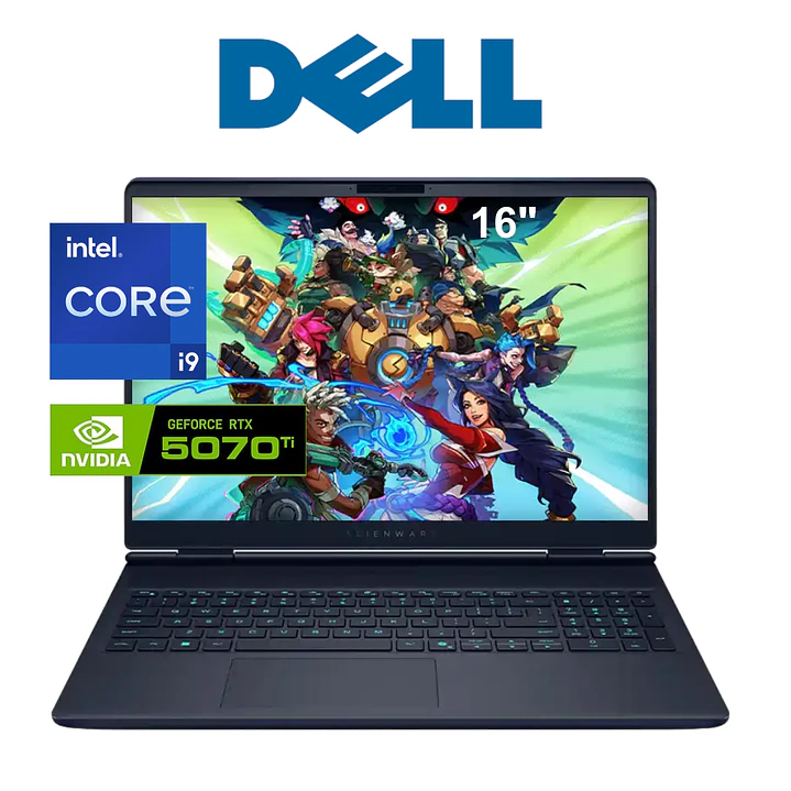 LAPTOP DELL ALIENWARE LAC1625 GAMING Intel Core i9-275HX / 2 TB SSD 32 GB/ RTX 5070  1