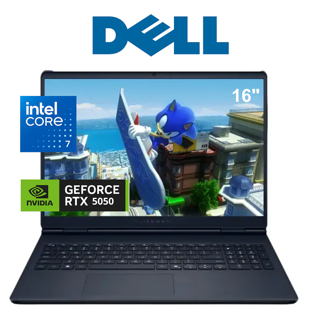 LAPTOP DELL ALIENWARE AURORA AC 16250/ Core 7-240H/ 521GB SSD/ 16GB/ NVIDIA RTX 5050 1
