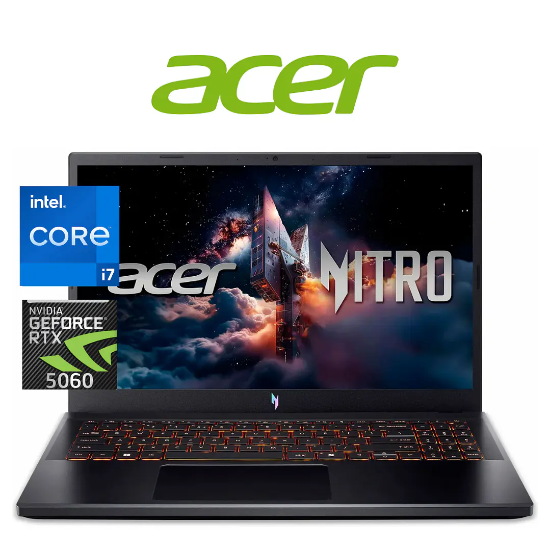 LAPTOP GAMING ACER NITRO V 16 ANV16-72-7809 / Core i7-240H / 32GB DDR5 / RTX 5060 8GB / 512GB 1