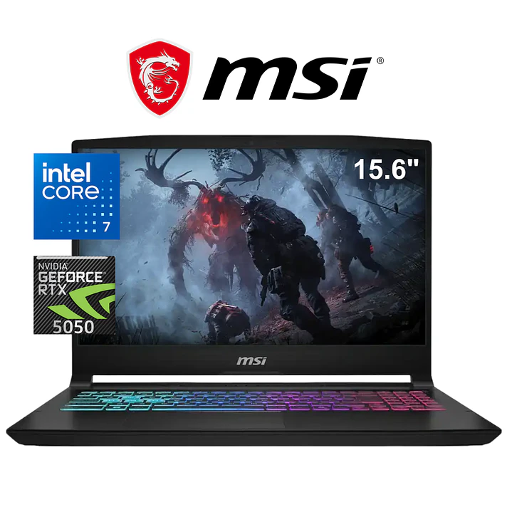 LAPTOP GAMING MSI KATANA 15 B14WEK - 001US / CORE i7 - 14650HX / 512 GB - 16 GB / RTX 5050            1