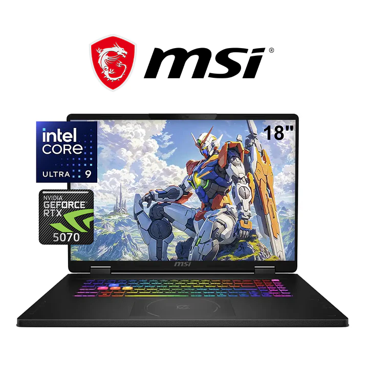 LAPTOP GAMING MSI CROSSHAIR A2XWGKG - 008US / CORE ULTRA 9 -  275HX / 1TB - 64 GB / RTX 5070 1