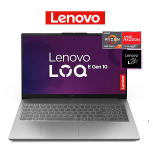 LAPTOP LENOVO LOQ ESSENTIAL GAMING/ AMD RYZEN 7 7735HS/ -512GB SSD/ 16GB DDR5/ 15,6