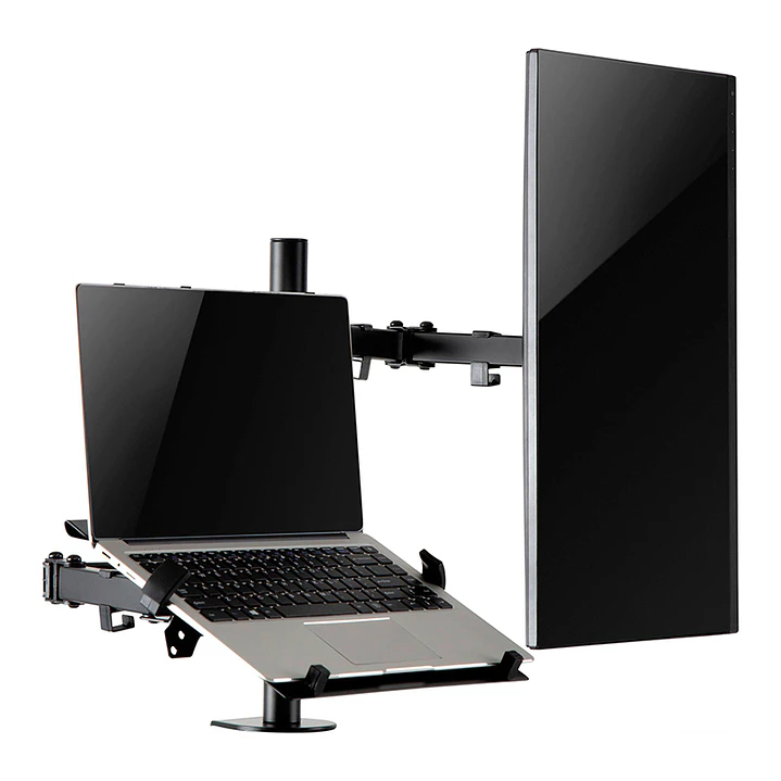 SOPORTE DE ESCRITORIO MONITOR + LAPTOP o 2 monitores Speaka Professional 1