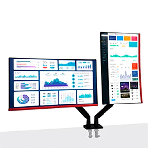 RACK PARA 02 MONITOR GIRATORIO DE 22¨ A 32¨- 