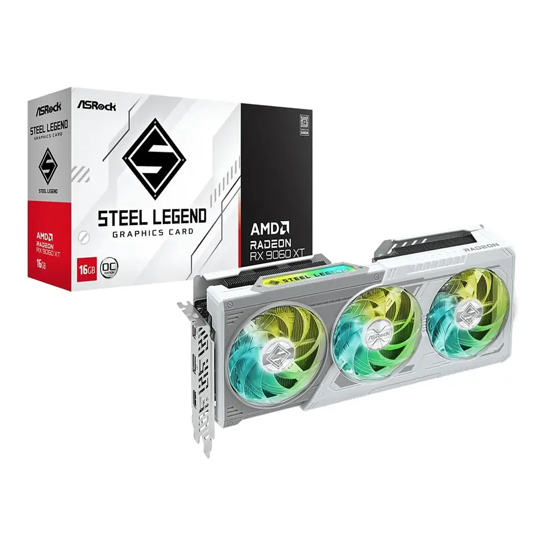TARJETA DE VIDEO ASROCK AMD Radeon RX 9060 XT ST 16GB OC / 16GB GDDR6 / 128 BITS 1