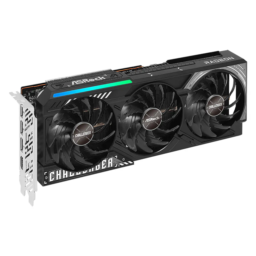 TARJETA DE VIDEO ASROCK AMD Radeon RX 9070 Challenger 16GB / 16GB GDDR6 / 256BITS 2