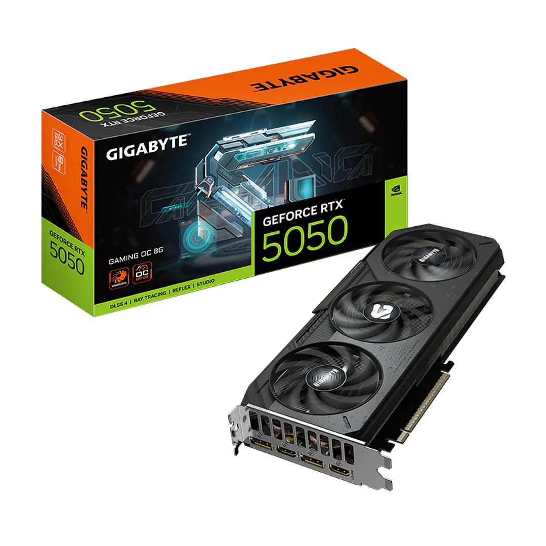 TARJETA DE VIDEO GIGABYTE GEFORCE RTX 5050 GAMING OC 8G/ 8 GB GDDR6 1
