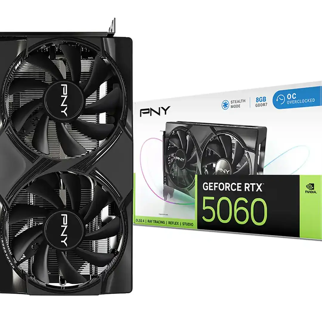 TARJETA DE VIDEO PNY GeForce RTX5060 Dual Fan GPU/ 8GB GDDR7 1