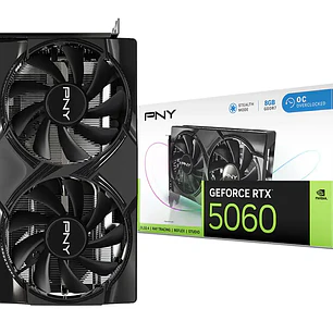 TARJETA DE VIDEO PNY GeForce RTX5060 Dual Fan GPU/ 8GB GDDR7