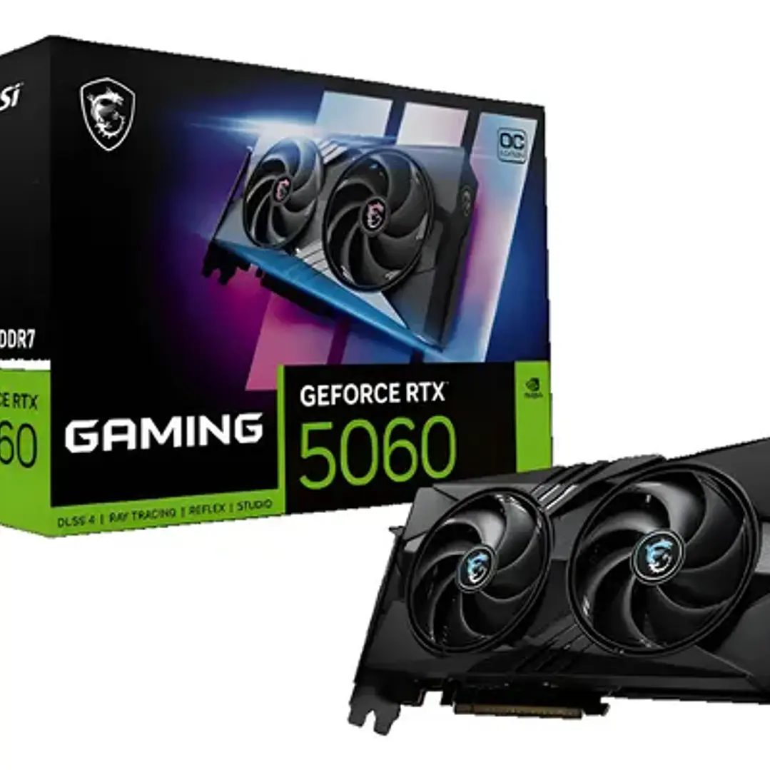 TARJETA DE VIDEO MSI GEFORCE RTX 5060 8G GAMING OC, 8 GB GDDR7 1