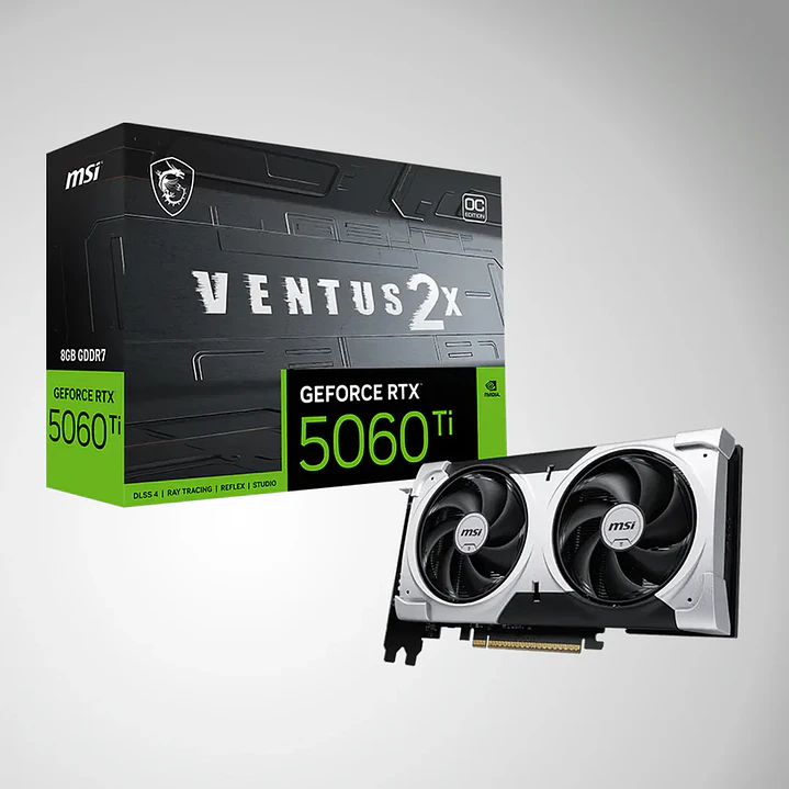 TARJETA DE VIDEO MSI GEFORCERTX 5060 Ti 8G VENTUS 2X OC PLUS/ 8 GB GDDR7 1