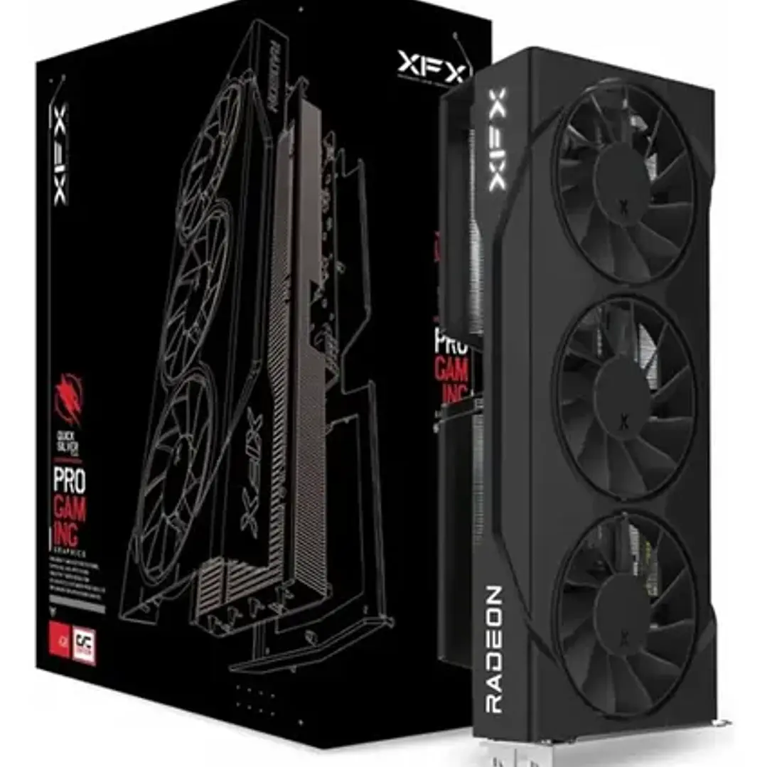 TARJETA DE VIDEO XFX Swift AMD Radeon RX 9060 XT OC Triple Fan Gaming/ 16GB GDDR6 1