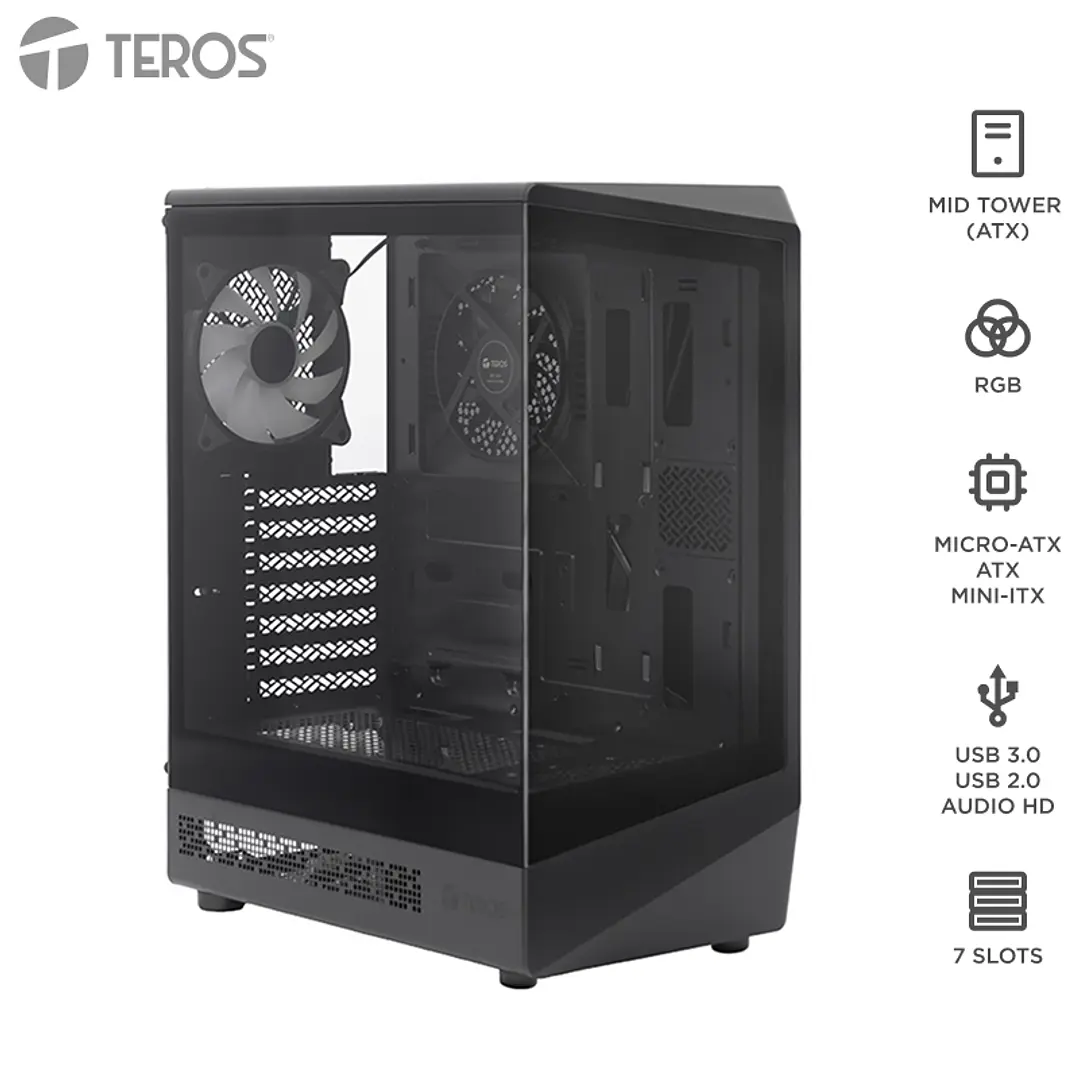 CASE GAMER TEROS TE-1321G, Mid Tower 1