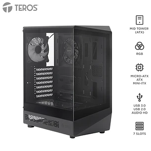 CASE GAMER TEROS TE-1321G, Mid Tower