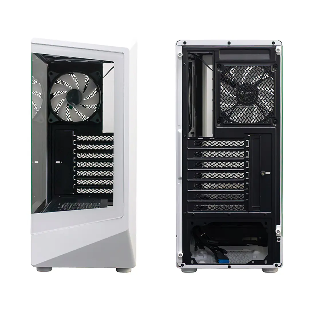 CASE GAMER TEROS TE-1322G, Mid Tower / BLANCO 2