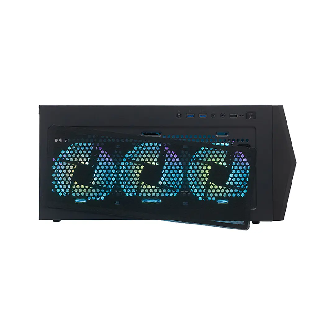 CASE GAMER TEROS TE1175N - AMPLIO, SOPORTA RADIOADOR 3 FAN PARTE SUPERIOR 3