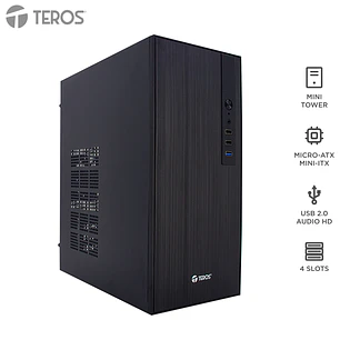 CASE TEROS TE-1034S/ Mini Tower ATX/ 250 W