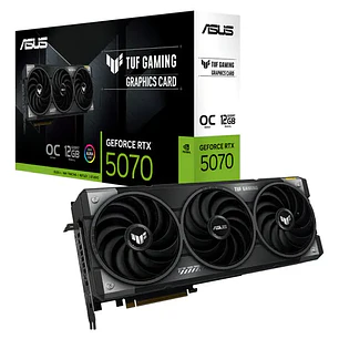 Tarjeta de video ASUS TUF-RTX5070-O12G-GAMING, 12 GB GDDR7, PCIe Gen 5.0