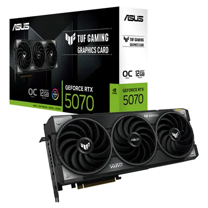Tarjeta de video ASUS TUF-RTX5070-O12G-GAMING, 12 GB GDDR7, PCIe Gen 5.0 1